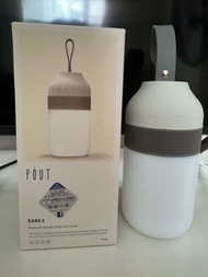 POUT Bluetooth Speaker with LED Lamp