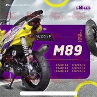 Ban Motor Tubeless Mizzle M89 M-89 90/80-14+110/70-14 Ring Matic 14