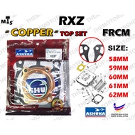 👍ASHUKA RXZ135 COPPER TOPSET (+FRCM BLOCK) GASKET 58MM 59MM 60MM 61MM 62MM RXZ COPPER TEMBAGA RACING