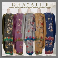 Kurung Dhayati Kurung Moden Labuh Printed High Quality Royal Texture Dobby Silk by Dmimi