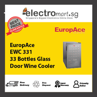 EuropAce EWC 331 33 Bottles Glass  Door Wine Cooler