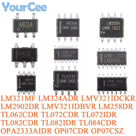 100pcs/20pcs LMV321IDBVR LMV321 LMV321IDBV SOT-23-5 Low Power Rail-to-Rail Operational Amplifier Chi