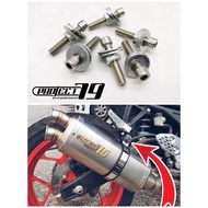 Screw Nut Muffler Bracket Project79 Exhaust Tools Akrapovic Leovince SC Project KR150 IKEA RSX150 R1
