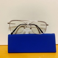全新 日本 眼鏡 類Dior 手工 鏡架 鏡框 銀色 方框 光學 飛行 復古 橫槓 近視 中性