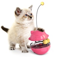 Lucky Cat Tumbler Treat Dispenser Toy | Interactive Cat Feeder & Training Toy | Multi-functional Bal