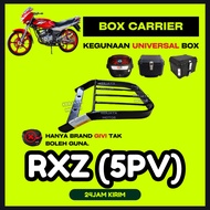 YAMAHA RXZ CATALYZER 5PV REAR BOX MONORACK BOX CARRIER BRACKET KAKI TABAK HEAVY DUTY PVC KOTAK BESI 