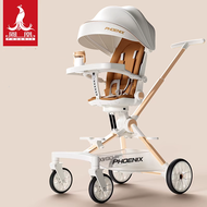 Xe đẩy gập gọn 2 chiều PHONIEX G500-1 cho bé mái che rộng ngả năm sâu nệm êm có chức năng khóa bánh
