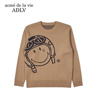 Acme de la vie | เสื้อไหมพรมแขนยาวสีดำสำหรับผู้หญิง