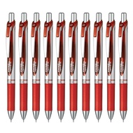 Pentel gel ink ballpoint pen EnerGel BLN75Z-B 0.5 red 10 pieces