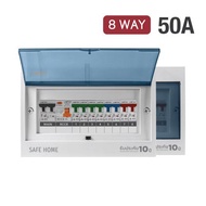 รสชาติ LAMPTAN ตู้เบรกเกอร์ ตู้ไฟ Consumer Unit Safe Home 4WAY 6WAY 8WAY 50A / 63A วันหยุด