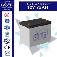 12V 75AH Leoch Sealed Lead Acid Battery LP12-75 for general purpose applications