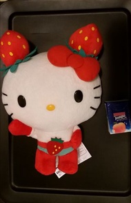 清貨特價 Sanrio hello kitty 草莓 士多啤梨造型 超人 大毛公仔 絕版珍藏