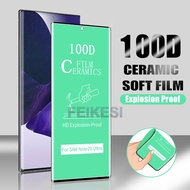 HD Clear Curved Ceramic Tempered Glass For Samsung Galaxy S23 S22 S21 S20 S10 S9 S8 Plus Ultra Note 20 Ultra 10 Plus 5G 8 9 Full Cover Screen Protector Film