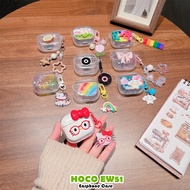 READY STOCKFor HOCO EW51 Casing Case Soft Silicone Earphone Case DIY Cute Cat