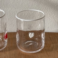 BON BON projects - Heart emoji glass - แก้วลายอิโมจิหัวใจ ขนาด 500 มล.