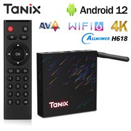 Vhsi TX68 Tanix ของแท้กล่องอัจฉริยะ Android12.0 H618AV1 4K HD อินเตอร์เน็ตไร้สาย BT 2.4/5G Wifi 6 Yo