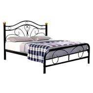 Furniture Amart Diana White Metal Queen Bed Frame + Mattress Set Package