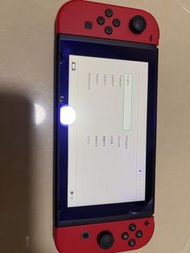 switch 馬里奧紅 有盒有火牛有底座