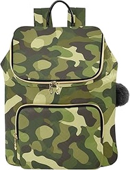 Green Camouflage Lightweight Backpack for Women Travel 15L Woman Backpacks