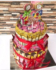 Tart snack ulang tahun/kado bucket snack tower
