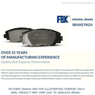 FBK (MALAYSIA) FRONT BRAKE PAD - FD18000S - PEUGEOT 206