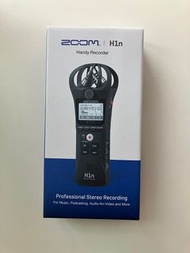 (21/03) 全新原封盒 Zoom H1n 2020 Black Handy Recorder