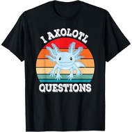 I Axolotl Questions Cute Retro Funny Axolotl T-Shirt Mans