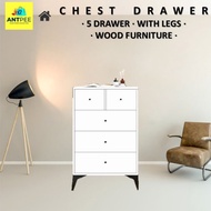 𝐀𝐍𝐓𝑃𝐸𝐸 𝐀𝐥𝐦𝐚𝐫𝐢 𝐁𝐚𝐣𝐮 𝟓 𝐋𝐚𝐲𝐞𝐫 𝐂𝐡𝐞𝐬𝐭 𝐃𝐫𝐚𝐰𝐞𝐫 𝐰𝐢𝐭𝐡 𝐋𝐞𝐠𝐬 🐜 Laci Baju Storage Wardrobe Alamari Baju Murah Be