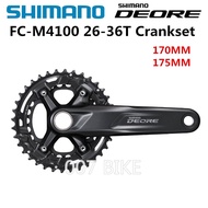 【Authentic】LSHIMANO DEORE FC M4100 Crankset M4100 2x10-Speed 26-36T 170MM 175MM DEORE Crankset RMbz