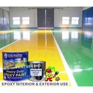 1L ( 1 Liter ) Four Seasons / New Epoxy Floor Paint / epoxy Coating - Finish epoxy cat lantai