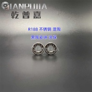 Stainless Steel Hybrid Ceramic Ball R188 Bearing 6.35 * 2.7 * 4.71mm Silicon Nitride Ball High-Speed