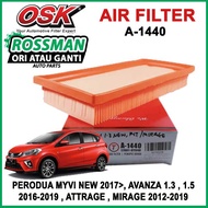 PERODUA MYVI NEW 2017>, AVANZA 1.3 , 1.5 2016-2019 , ATTRAGE , MIRAGE 2012-2019 OSK AIR FILTER A-144
