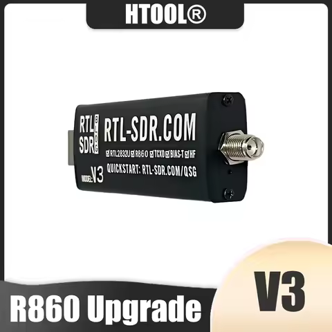 RTL-SDR Blog V3 Software Defined Radio R820T2 Upgrade R860 TCXO 500KHz-1.7GHz SMA RTL2832U HF Receiv