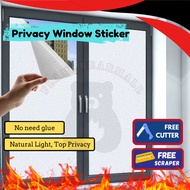 45cm/50cm/60cm/90cm/120cmPrivacy Window Film Tinted Tingkap Rumah Window StickerFrosted GlassSticker