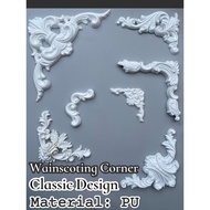 Wainscoting Classic Corner Europe Design Wall Art Deco Dinding Classic Deco Europe Moulding European