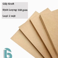 [KRAFT PAPER A4 - 160GMS] 50 SHEETS A4 SIZE CEMENT PAPER JAPANESE KRAFT PAPER QUANTITY 160GSM - BAOB