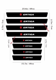 Stiker Ertiga Door Sill Plate Stiker Suzuki Pelindung Pijakan Lantai Kaki Mobil Aksesoris Car Bahan