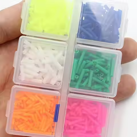 1 Box Assorted Pole Floats Color Silicone Tube Set Carp Tackle Accessories Fishing Carp Gadgets Fish