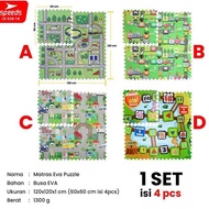 SPEEDS Evamat 60x60cm Puzzle Mat Puzzle Carpet Evamat Floor Mat Safe Safety Mat 034-14