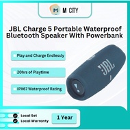 Jbl Charge 5 Portable Waterproof Bluetooth Speaker With Powerbank | 1 Year Jbl Singapore Warranty