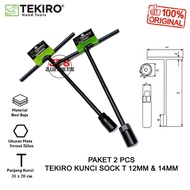 TEKIRO 12mm and 14mm T-Type Wrench Socket 12-14mm T-Socket 12mm T-Wrench/ 14mm T-Wrench/