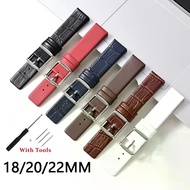 18mm 20mm 22mm Leather Watch Strap Stainless Steel Pin Watch Buckle Bracelet Replacement for Women M