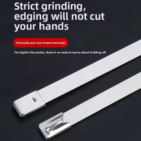 304 Stainless Steel Cable Ties 4.6mm & 7.9mm & 10mm Width | Heavy Duty Self-Locking for Marine, Outd