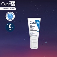 CeraVe PM Facial Moisturiser Lotion 52ml | with Ceramides and Niacinamide Suitable for Night Use