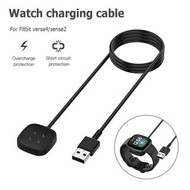**包郵** 100cm數據線 適用Fitbit-versa4/3磁吸充電線 充電線手錶配件 [平行進口] PC5452