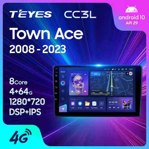 TEYES CC3L WIFI For Toyota Town Ace 2008 - 2023 Car Radio Multimedia Video Player Navigation stereo 