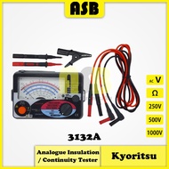 (1pc) Kyoritsu 3132A Analogue Insulation / Continuity Tester (362007010)