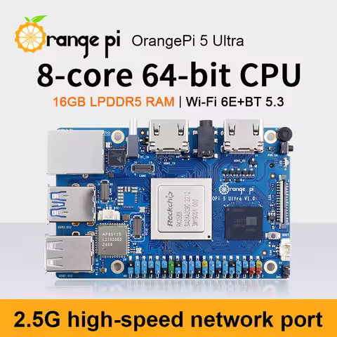 Orange Pi 5 Ultra 16G Ram RK3588 DDR5 Single Board Computer WiFi+BT M2 SSD 6TOPS NPU OrangePi5 Ultra