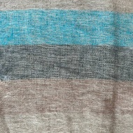 【3ZeBra】尼泊爾氂牛圍巾/ SH005咖灰藍拼接