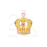 916/22K Princess Crown Charm (22K Gold Jewellery)